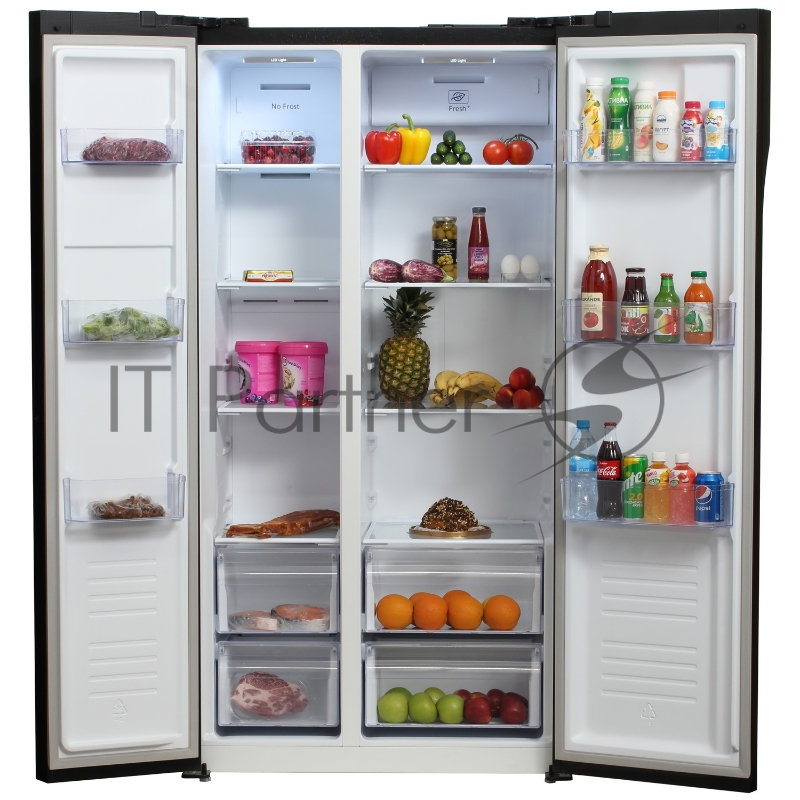 Холодильник Hyundai CS5003F черный (двухкамерный)