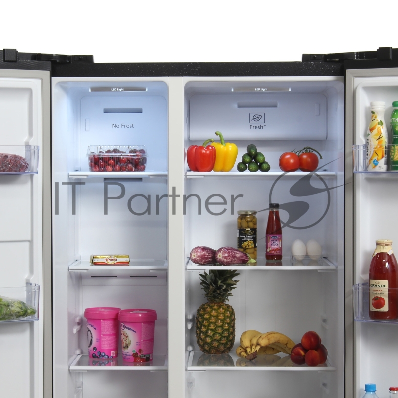 Холодильник Hyundai CS5003F черный (двухкамерный)