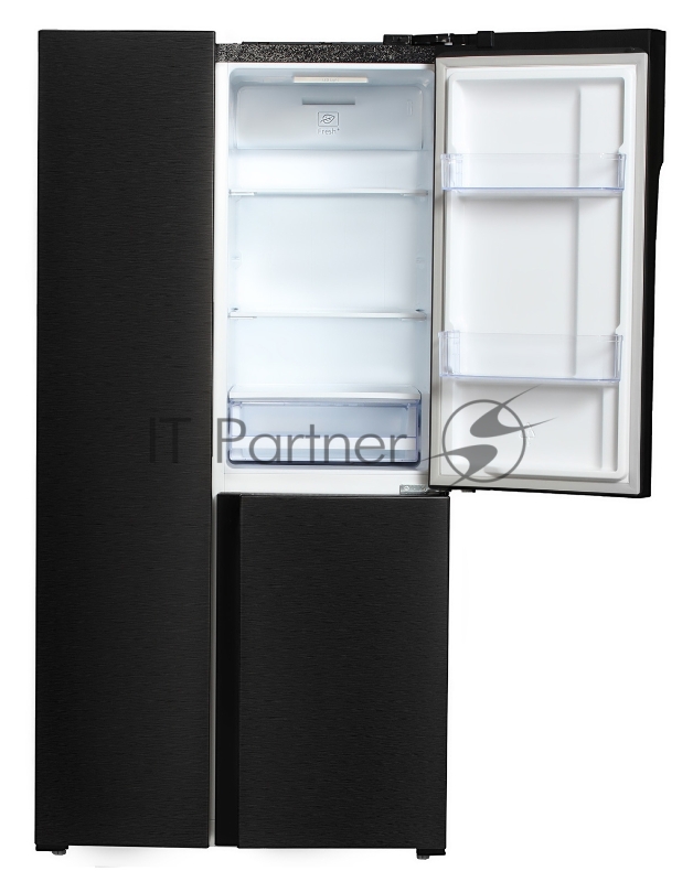 Холодильник Hyundai CS5073FV черная сталь (трехкамерный)