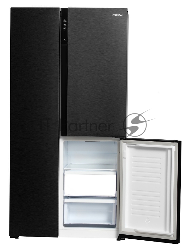 Холодильник Hyundai CS5073FV черная сталь (трехкамерный)