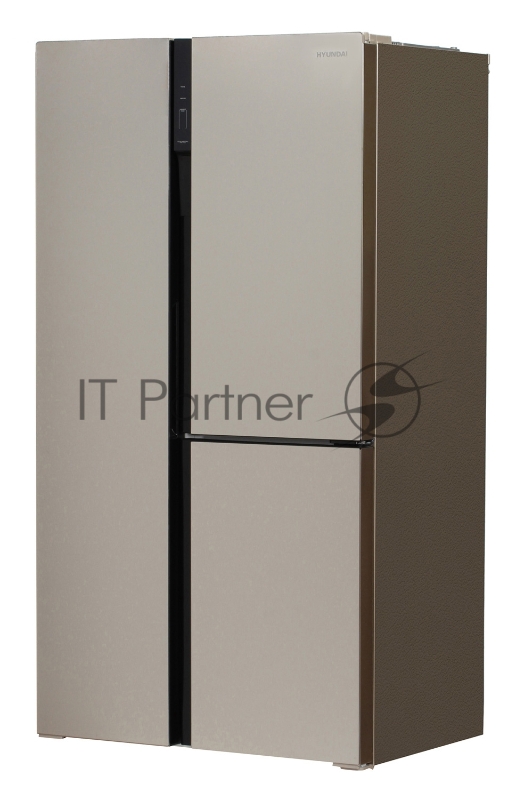 Холодильник Hyundai CS6073FV шампань стекло (трехкамерный)