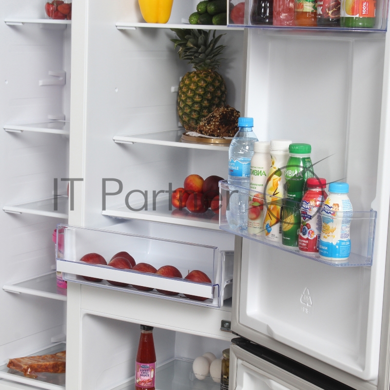 Холодильник Hyundai CS6073FV шампань стекло (трехкамерный)