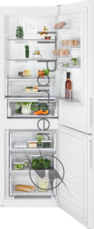 Холодильник ELECTROLUX Холодильник ELECTROLUX/ Холодильник комби отдельностоящий, сенсорное управление, LED индикация, В=186см, Ш=60см, белого цвета, многопоточная система охлаждения в холодильной камере, No Frost - в морозильной камере, инверторный