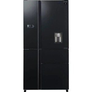 Холодильник Sharp SJWX99ABK / Отдельностоящий 5-и дверный холодильник, 1850*908*796мм, черное стекло без рамок, Full No Frost, Plasmacluster Ion, invertor, пр-во Тайланд