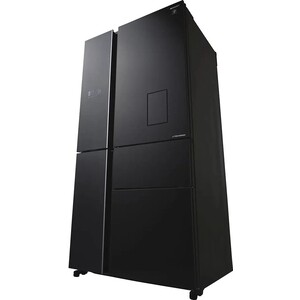 Холодильник Sharp SJWX99ABK / Отдельностоящий 5-и дверный холодильник, 1850*908*796мм, черное стекло без рамок, Full No Frost, Plasmacluster Ion, invertor, пр-во Тайланд