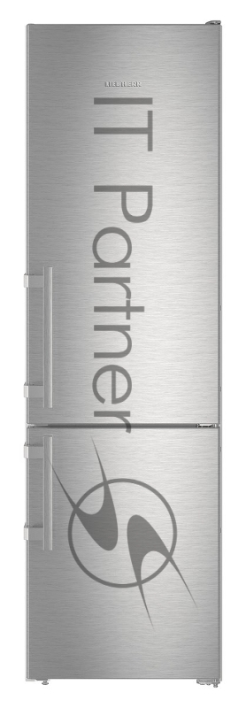 Холодильник Liebherr/ 201.1x60x62,5, объем камер 269+87, No Frost, морозильная камера нижняя, нержавеющая сталь