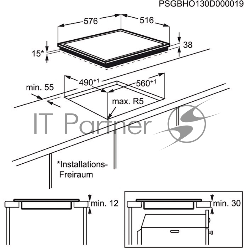 Варочная поверхность Electrolux EHF96240FK