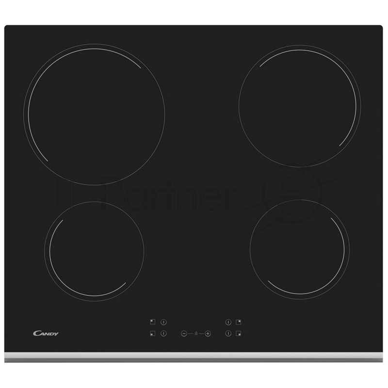 Варочная поверхность CANDY CH64XB / 4 hi light зоны нагрева.Автоматика закипания. Индикация остаточного тепла. 10 ступеней нагрева. 5 уровней безопасности. Передний кант: нержавеющая сталь