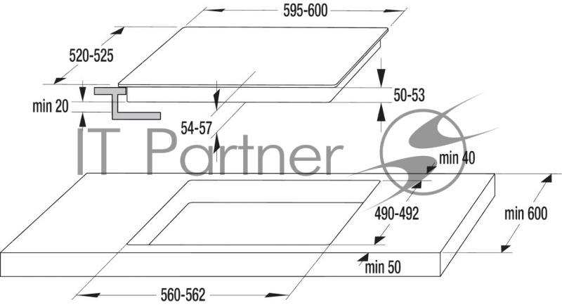 Варочная поверхность Gorenje ECT643WCSC белый