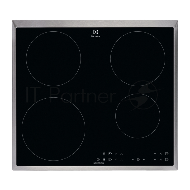 Встраиваемая варочная панель ELECTROLUX IPE6440KX / Цвет: Черный, сенсорное управление, 3-хступенчатая индикация остаточного тепла,акустический сигнал (вкл/выкл), Функция Booster, автоматика закипания, блокировка от детей, блокировка панели управлен