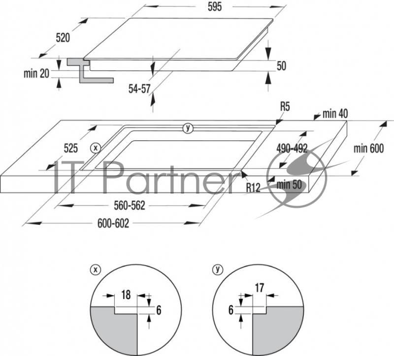 Варочная поверхность Gorenje ECT643BSC черный
