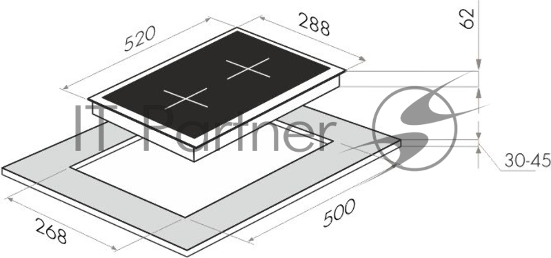 Электрическая индукционная панель MAUNFELD EVI.292-WH