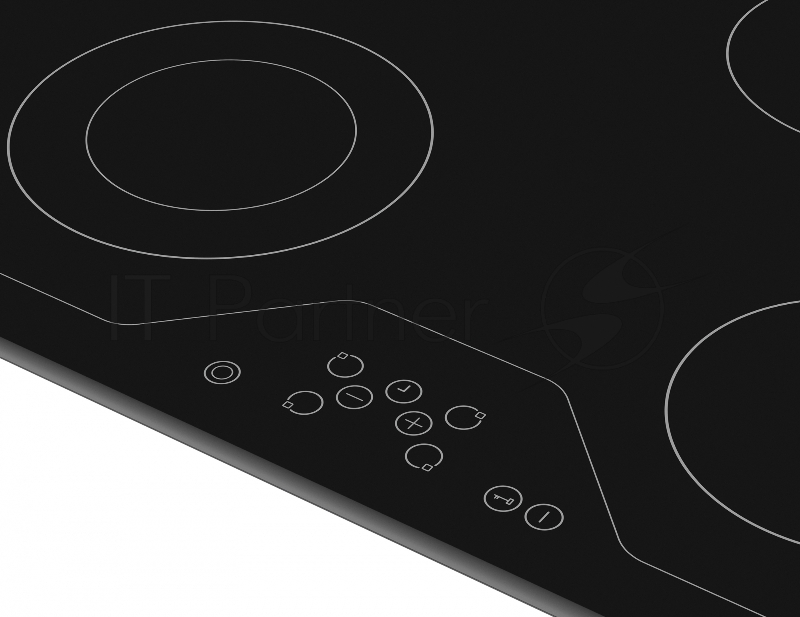 Встраиваемая электрическая варочная панель Vestel,HiLight,2 x 145 мм 1200 Вт, 1 x 180 мм двойная 700 Вт/1700 Вт,1 x овальная 1000 Вт/1800 Вт,Таймер,Сенсорное управление, индикатор остаточного тепла,блокировка от детей, блокировка управления, автоотк