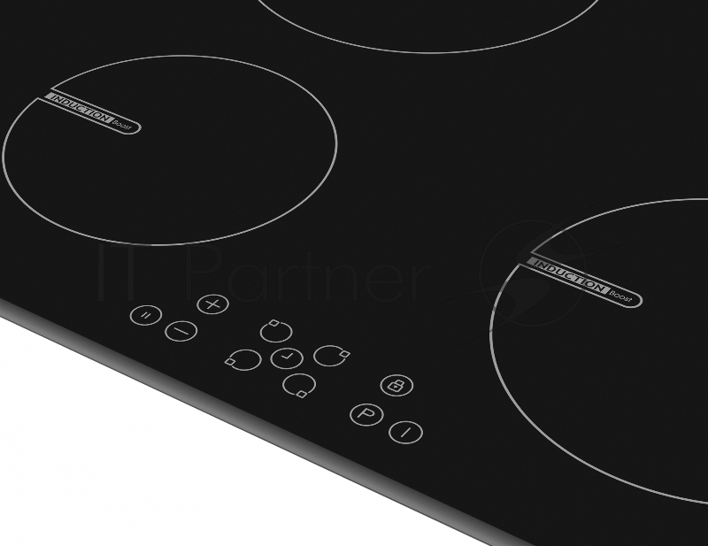 Индукционная варочная панель Vestel,2 x 160 мм, 1400/1800 Вт,2 x 210 мм, 2100/2500 Вт,Таймер,Сенсорное управление, индикация остаточного тепла, бустер, определение наличия посуды, пауза, блокировка от детей, блокировка клавиш, автоотключение,Скошенны