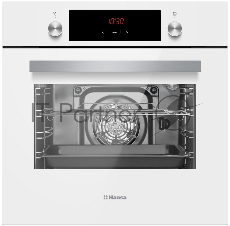 Встраиваемая электрическая духовка HANSA BOEW68411 8 режимов нагрева, программатор Easy Control, освещение духовки, 3-ное остекление дверцы, система охлаждения духовки, рецепты на дверце, цвет белый