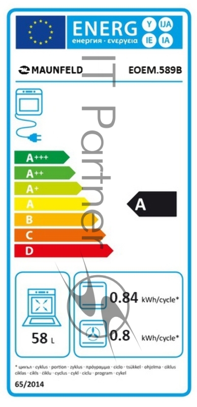 Духовой шкаф Электрический Maunfeld EOEM.589B2 черный