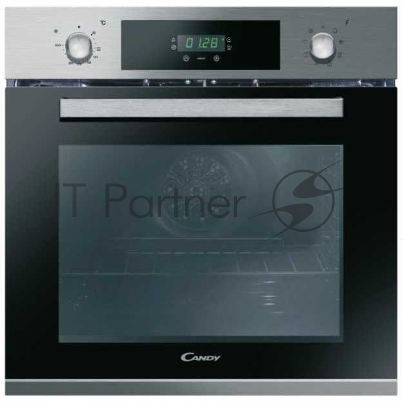Встраиваемая электрическая духовка CANDY FCP615X/E1 / Дизайн: POP EVO. Цвет: нержавеющая сталь. 8 режимов. Режим CookLight для здорового питания. Сенсорный дисплей. Очистка AquaActiva. Эмаль класса А. Тангенциальное охлаждение. Сплошное стекло дверки