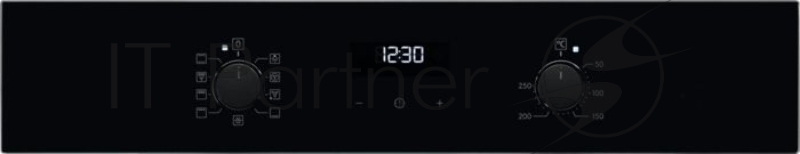 Встраиваемая электрическая духовка ELECTROLUX OEF5C50Z / SurroundCook, основной цвет - черный, утапливаемые переключатели, таймер отключения, отложенный старт, будильник, хромированные направляющие из нержавеющей стали, телескопические направляющие F