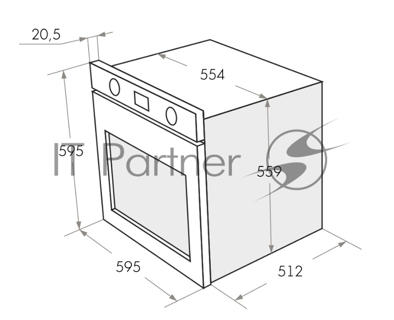 Шкаф духовой электрический MAUNFELD EOEH.5811W