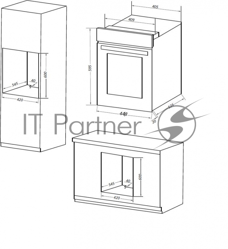 Шкаф духовой электрический MAUNFELD EOEM516B