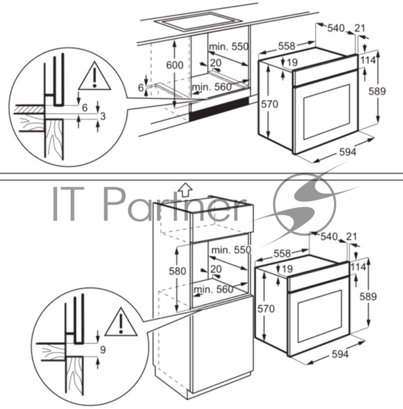 Духовой шкаф электрический Electrolux OKF5C50X
