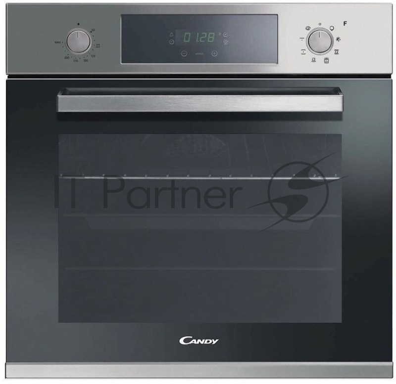 Встраиваемая электрическая духовка CANDY Многофункциональный духовой шкаф 60 см. Дизайн: POP EVO. Цвет: нержавеющая сталь. 8 режимов. Режим CookLight для здорового питания. Сенсорный дисплей. Утапливаемые ручки. Очистка AquaActiva. Эмаль класса А. Та