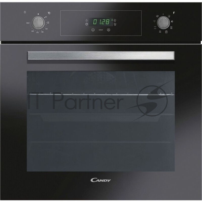 Встраиваемая электрическая духовка CANDY Многофункциональный духовой шкаф 60 см. Дизайн: POP EVO. Цвет: черный/серебро. Фронтальная панель - стекло. 8 режимов. Режим CookLight для здорового питания. Сенсорный дисплей. Утапливаемые ручки. Очистка Aqua