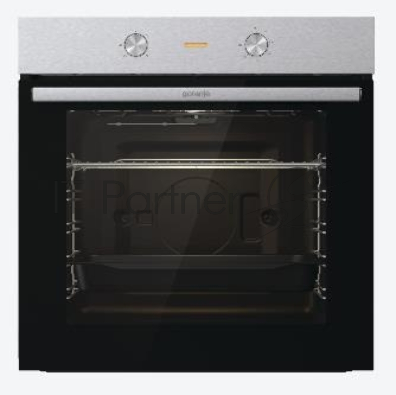 Встраиваемая электрическая духовка GORENJE BO6712E02XK 60 см Духовой шкаф, Полезный объем: 77 л, Механическое управление, Стандартный шарнир дверцы, Решетка, Съемные направляющие, Дверца CompactDoor: 2 стекла + 1 термослой, Защитное покрытие Antifing