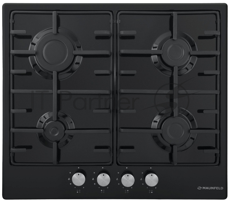 Газовая панель MAUNFELD EGHE.64.3EB/G/ • Тип: газовая 60см • Тип установки: независимая • Управление: фронтальное, переключатели поворотные • Нагревательный элемент: конфорка, 4шт • Мощность конфорок, Вт: 2600, 1700, 1700, 1000• Материал исполнения: