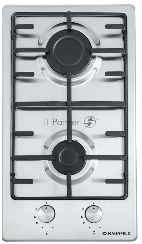 Газовая панель MAUNFELD EGHS.32.3ES/G/ • Тип: газовая 30см • Тип установки: независимая • Управление: фронтальное, переключатели поворотные • Нагревательный элемент: конфорка, 2шт • Мощность конфорок, Вт: 2600, 1700 • Материал исполнения: нержавеющая
