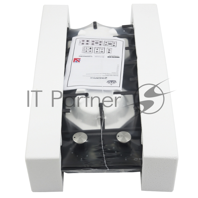 Газовая панель MAUNFELD EGHE.32.3EB/G , 30см фронтальное, переключатели поворотные , металл/эмал