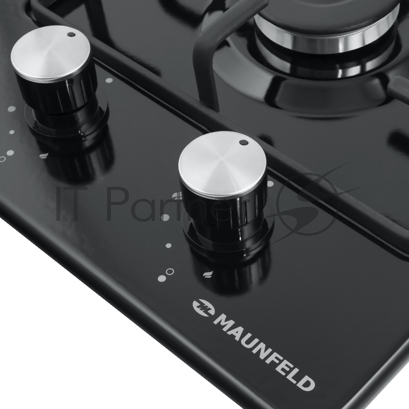 Газовая панель MAUNFELD EGHE.32.3EB/G , 30см фронтальное, переключатели поворотные , металл/эмал