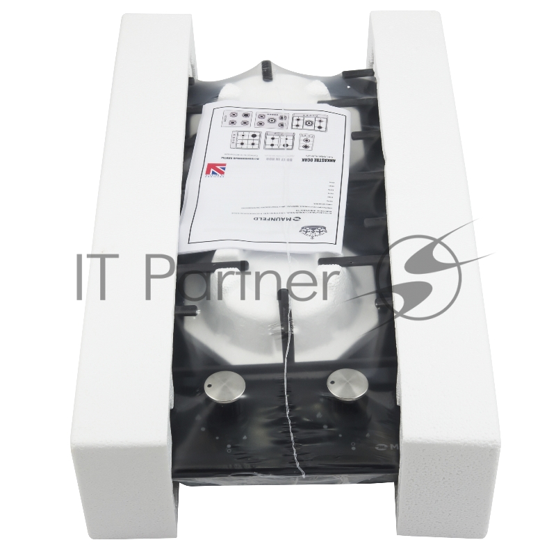 Газовая панель MAUNFELD EGHE.32.3EB/G , 30см фронтальное, переключатели поворотные , металл/эмал