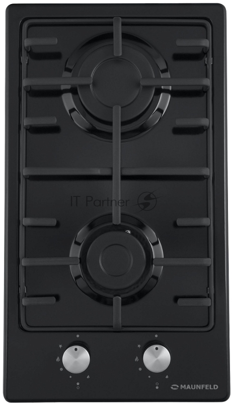 Газовая панель MAUNFELD EGHE.32.3EB/G , 30см фронтальное, переключатели поворотные , металл/эмал