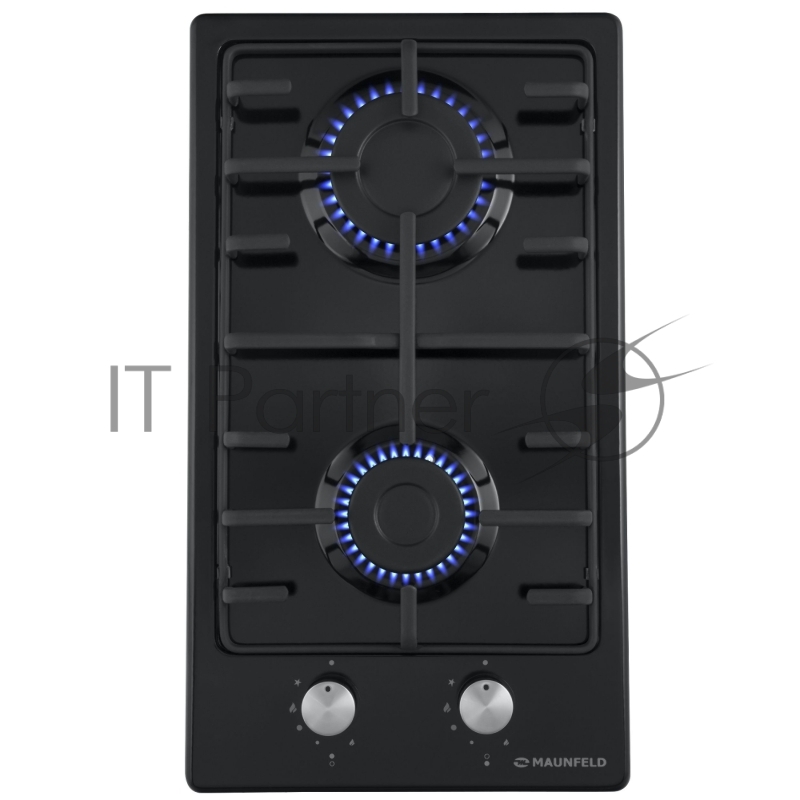 Газовая панель MAUNFELD EGHE.32.3EB/G , 30см фронтальное, переключатели поворотные , металл/эмал