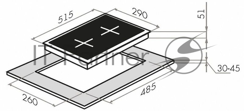 Газовая панель MAUNFELD EGHG.32.1CW/G