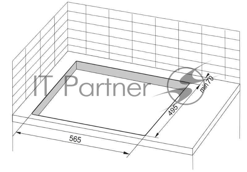 Газовая варочная поверхность Hansa BHKS620531 черный