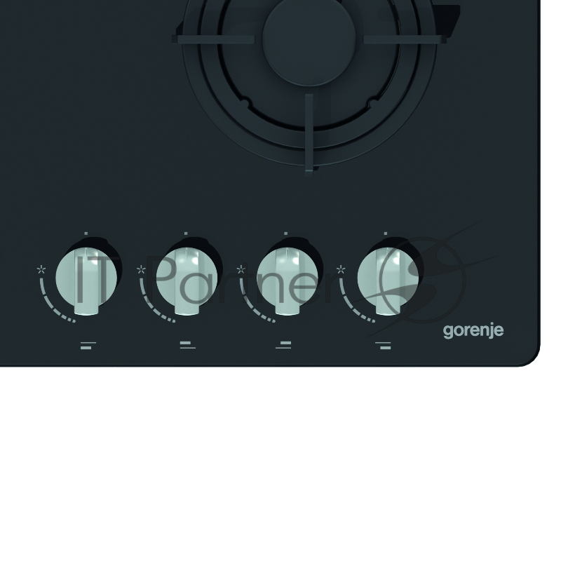 Встраиваемая варочная панель GORENJE Газовая варочная панель на закаленном стекле, 58 × 8 × 50 см, 4 конфрки,черный цвет