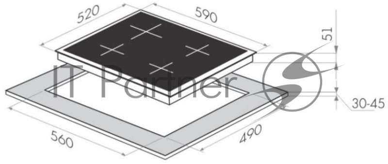 Газовая варочная панель MAUNFELD EGHE.64.63CBG.R/G