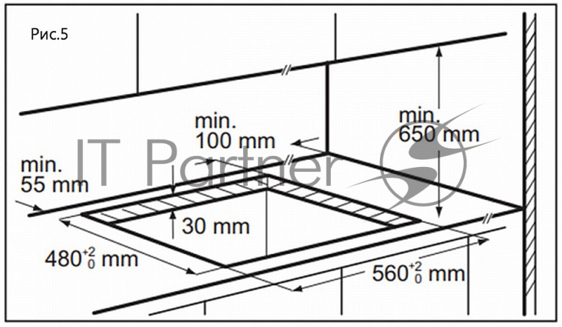 Газовая варочная панель MAUNFELD EGHE.64.6CB/G
