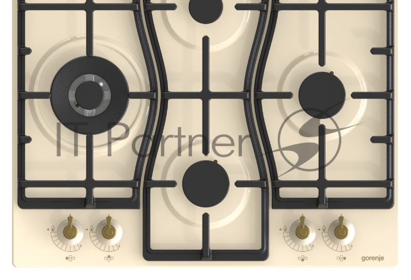 Встраиваемые варочные панели GORENJE Встраиваемые варочные панели GORENJE/ Газовая варочная панель, Цвет: Слоновая кость, Газовая варочная панель, Решетки: Чугунные решетки, Автоматический электроподжиг варочной поверхности, Габаритные размеры (вхшхг