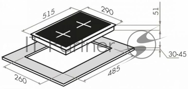 Газовая варочная панель MAUNFELD EGHE.32.63CB/G