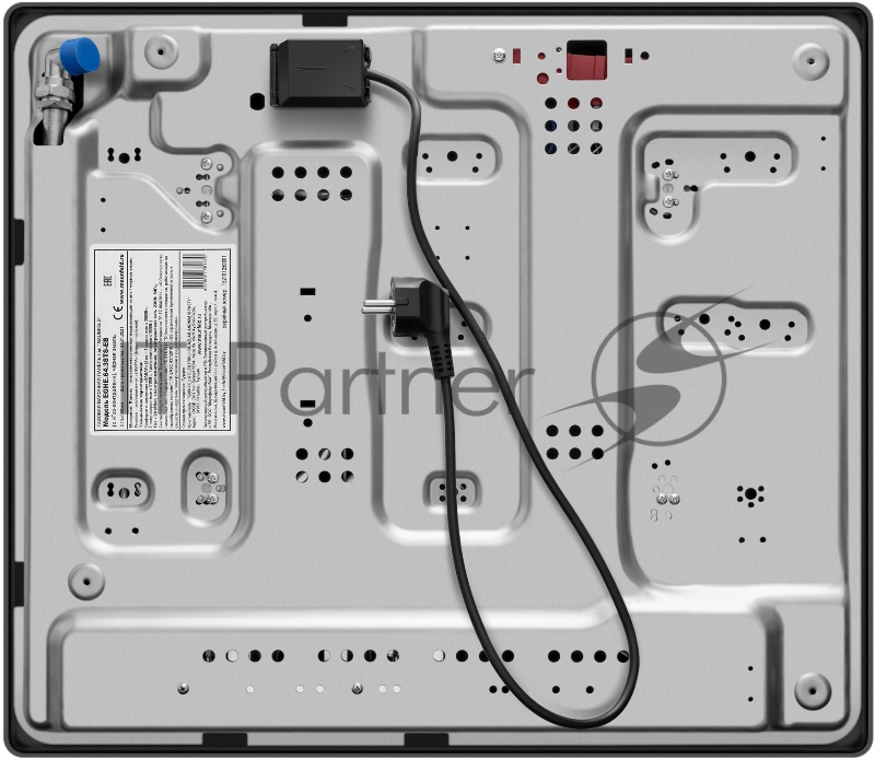 Встраиваемая газовая панель MAUNFELD EGHE.64.3STS-EB, черная