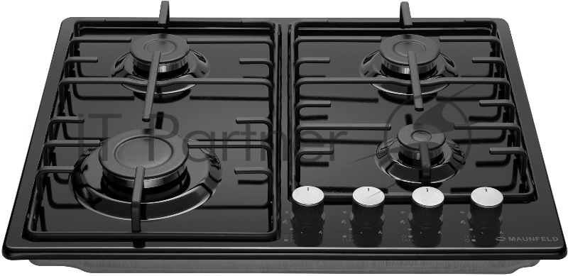 Встраиваемая газовая панель MAUNFELD EGHE.64.3STS-EB, черная