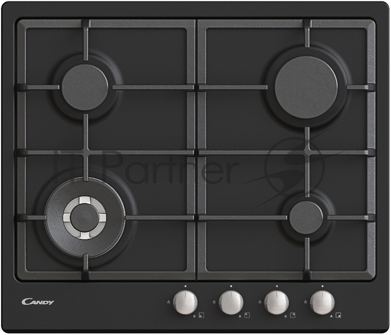 Газовая варочная поверхность Candy Timeless CHG6BF4WBB черный