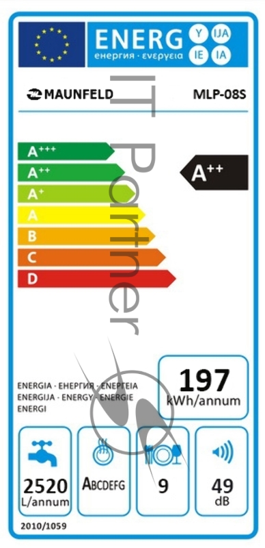 Посудомоечная бытовая машина MAUNFELD MLP-08S