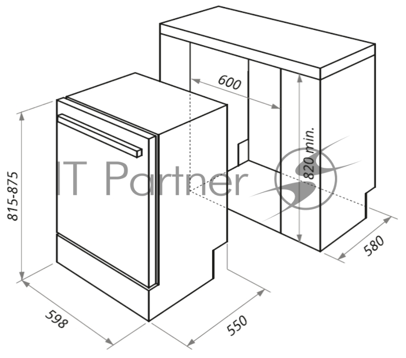 Посудомоечная бытовая машина MAUNFELD MLP-12IMR