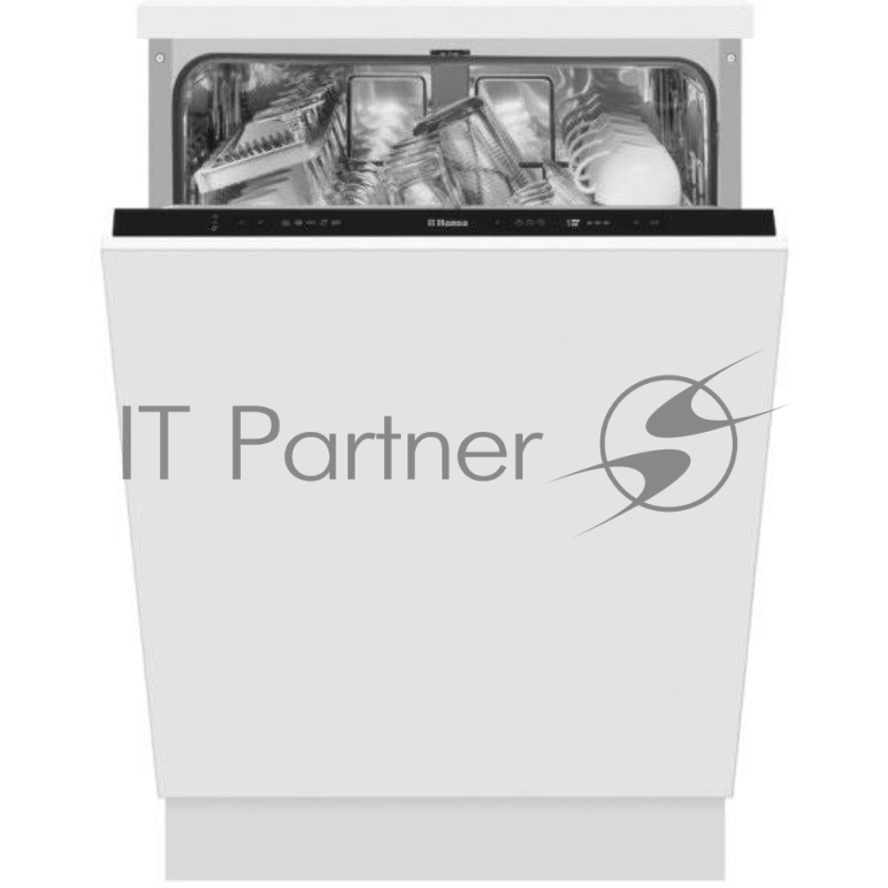 Встраиваемая посудомоечная машина Hansa ZIM635Q. Ширина - 60 см, 2 корзины, 5 программ, 13 комплектов. Механическое управление. Автопрограмма. Программа «1 час». Программа «Гигиена». Звуковая индикация. Aquastop. Программа самоочистки, напоминание о