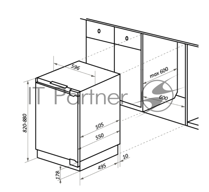 Морозильник встраиваемый MAUNFELD MBFR88SW
