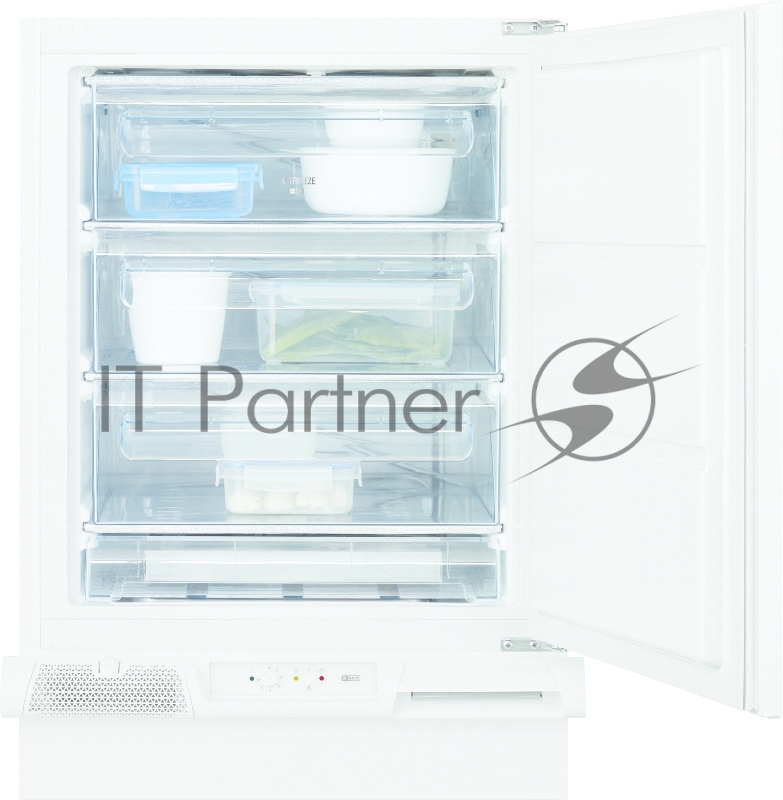 Встраиваемые морозильные камеры ELECTROLUX Встраиваемые морозильные камеры ELECTROLUX/ Морозильник встраиваемый, высотой 0,82 м., шириной 56 см., глубиной 55 см., система охлаждения в морозильной камере - статическая, электронное управление